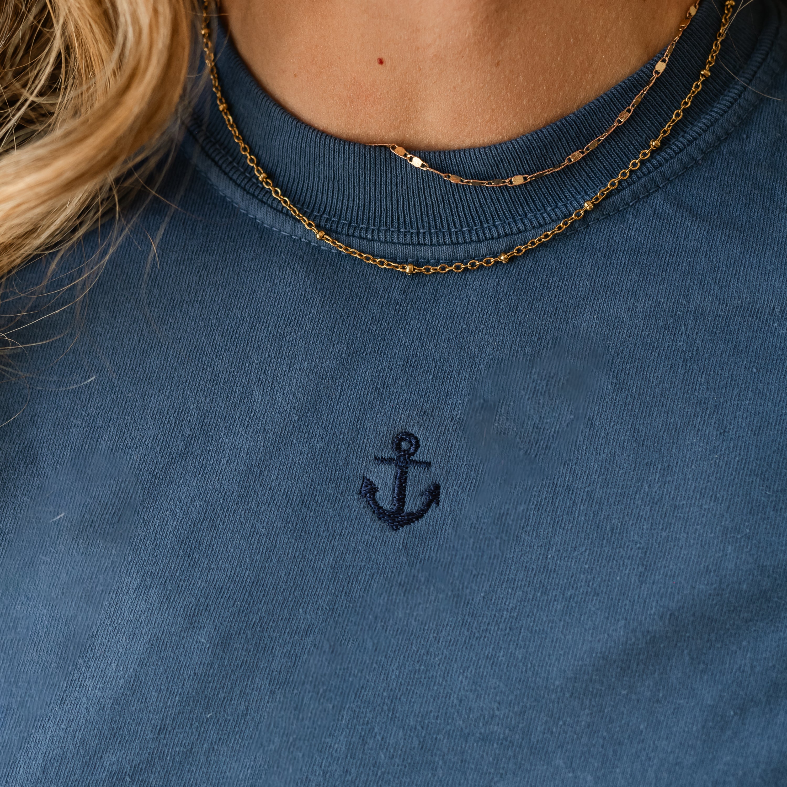 Embroidered Comfort Colors Tee - Mini Symbol (centered) - I'm Just a Girl Collection Little Mama Shirt Shop LLC