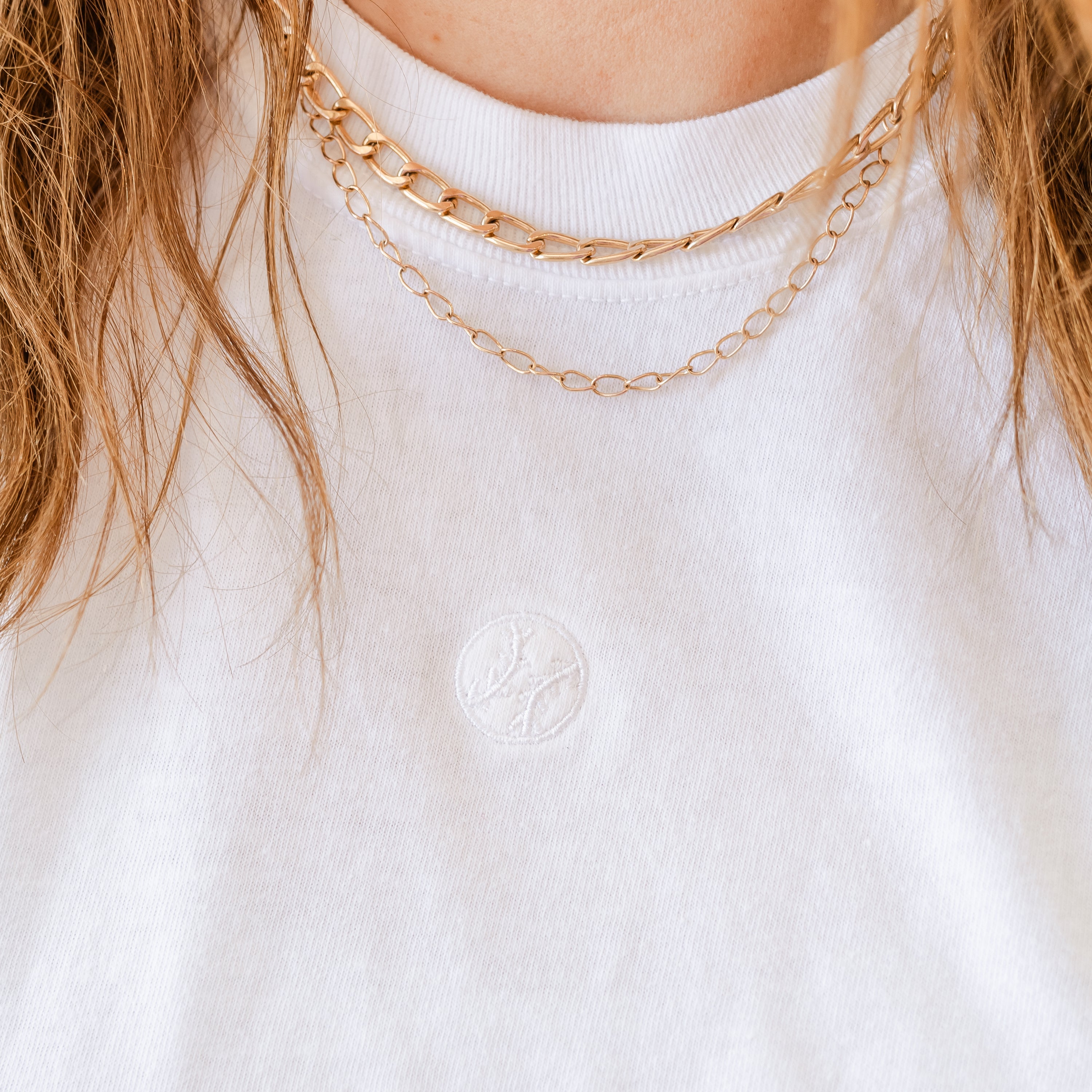 Embroidered Comfort Colors Tee - Mini Symbol (centered) - I'm Just a Girl Collection Little Mama Shirt Shop LLC