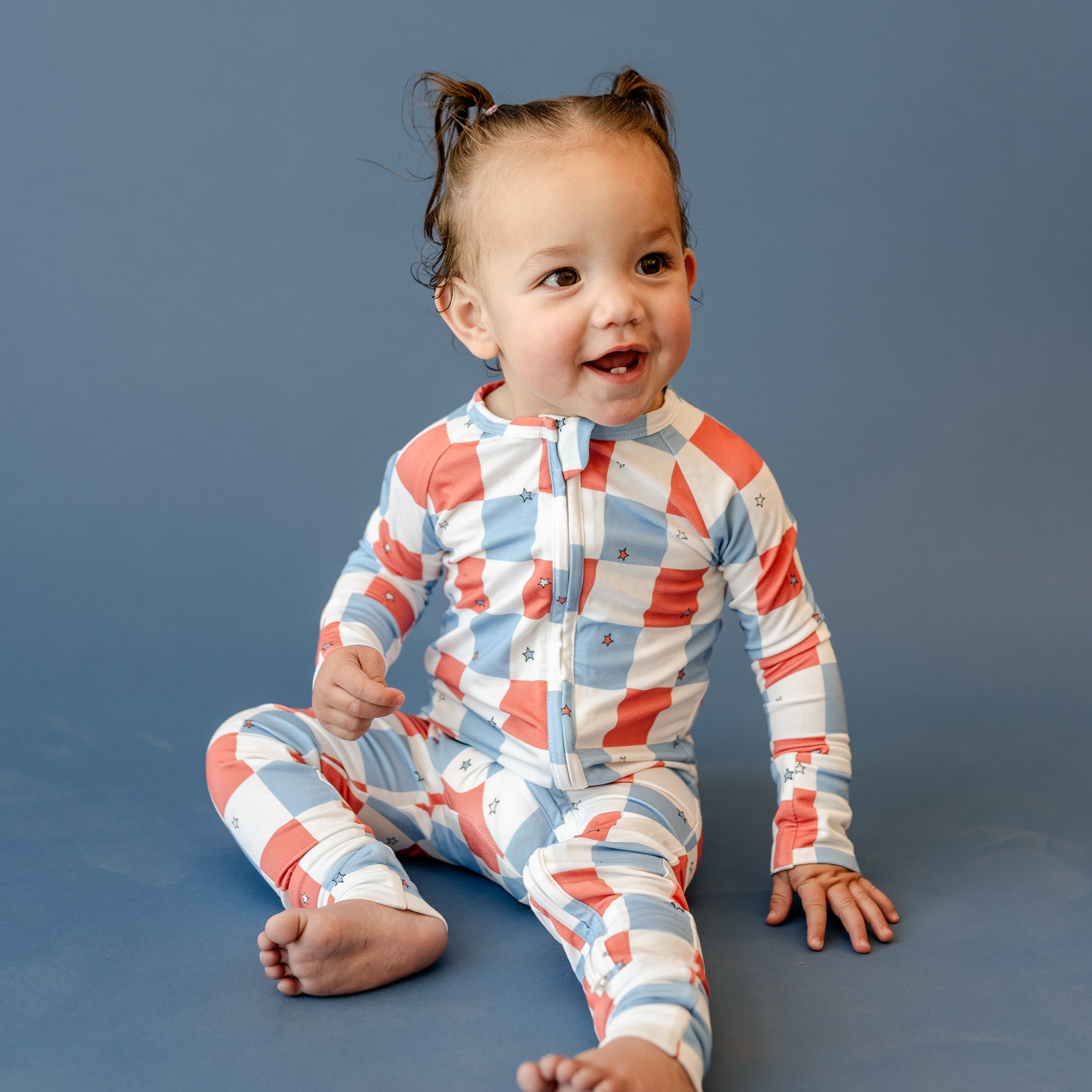 LMSS Exclusive Patriotic Sleeper PJs - Vintage Checkers Little Mama Shirt Shop LLC