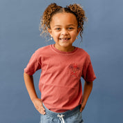 Embroidered YOUTH Comfort Colors Tee - Dainty Sparklers (pocket) Little Mama Shirt Shop