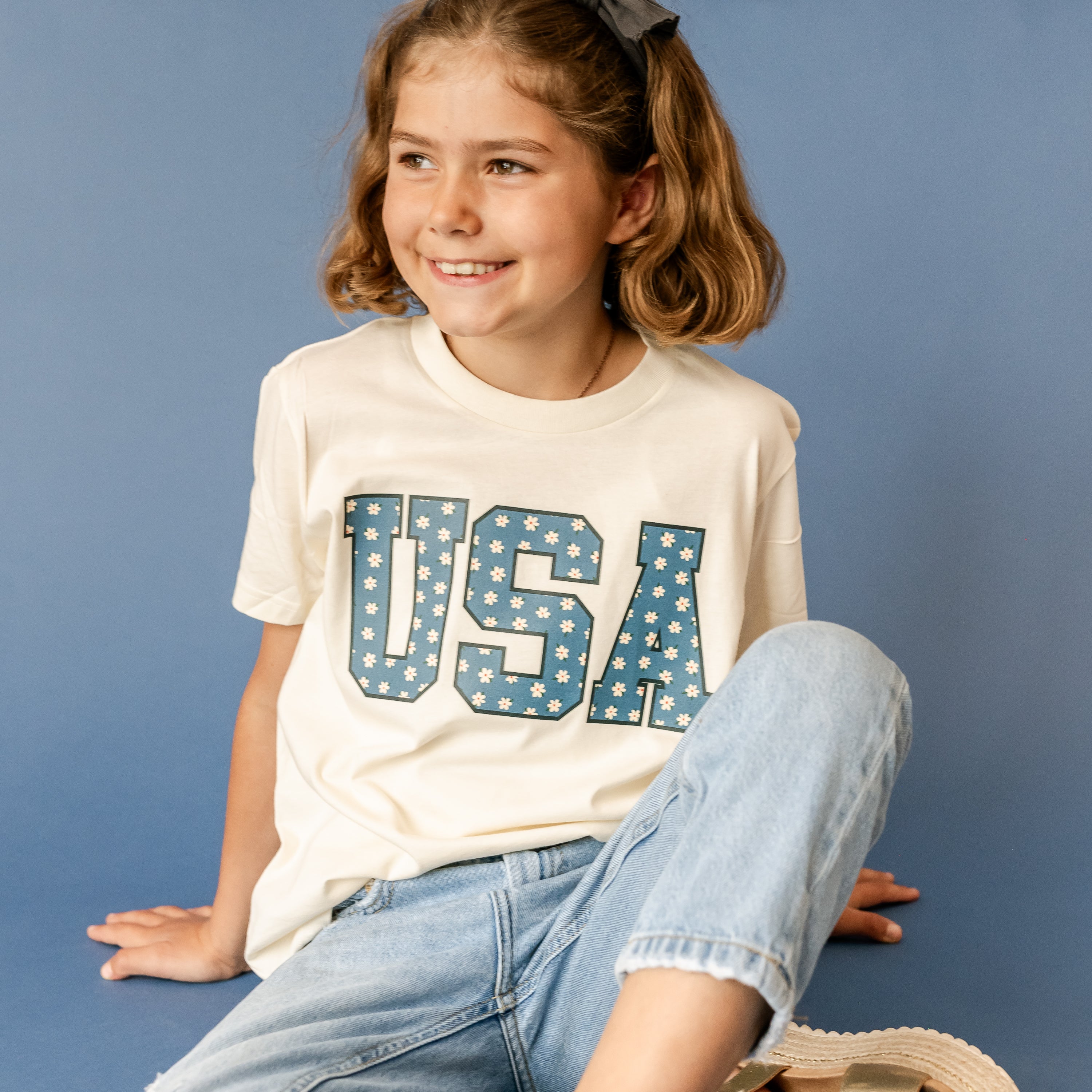 Denim Daisies - USA - Child Tee Little Mama Shirt Shop