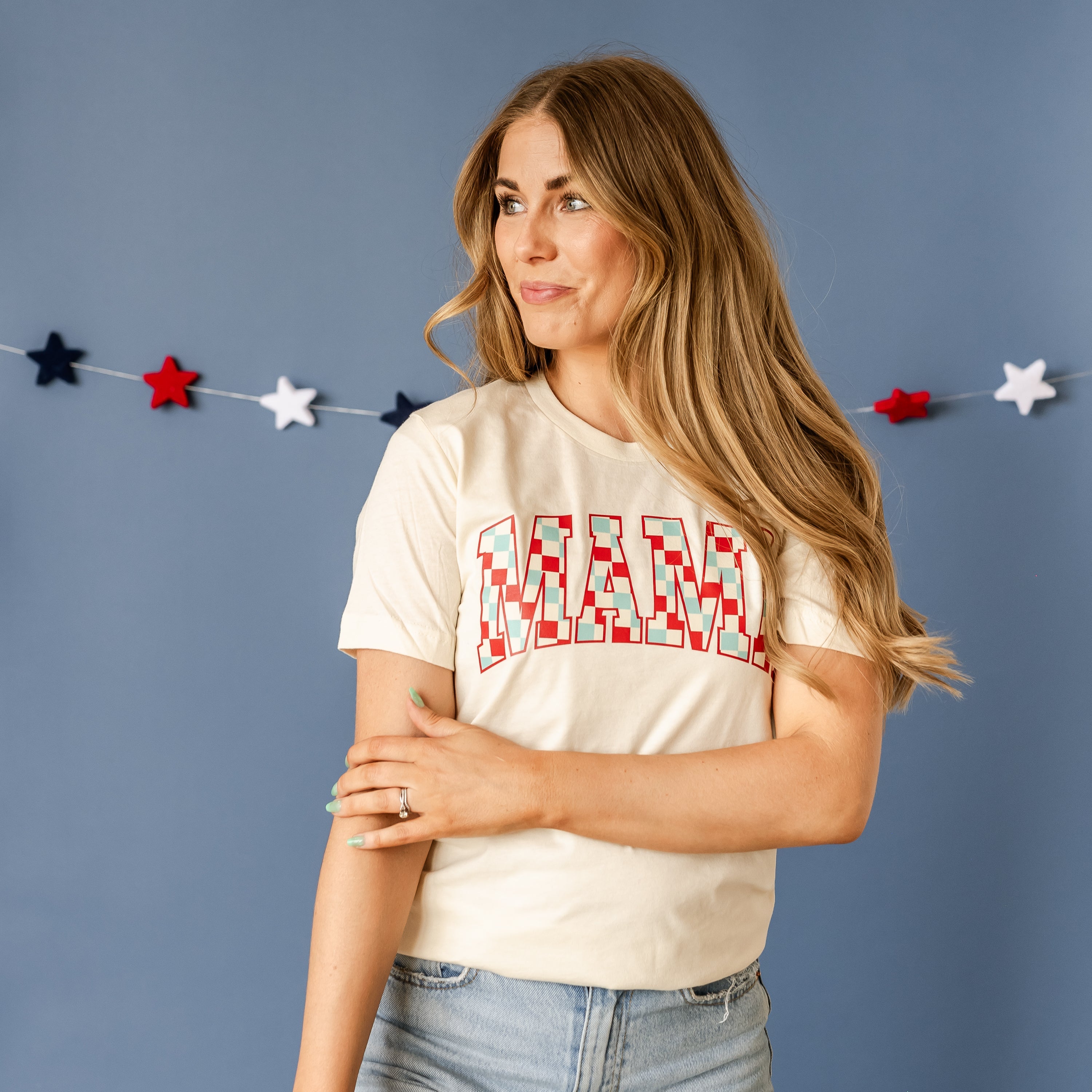 Checkered Mama - Unisex Tee Little Mama Shirt Shop