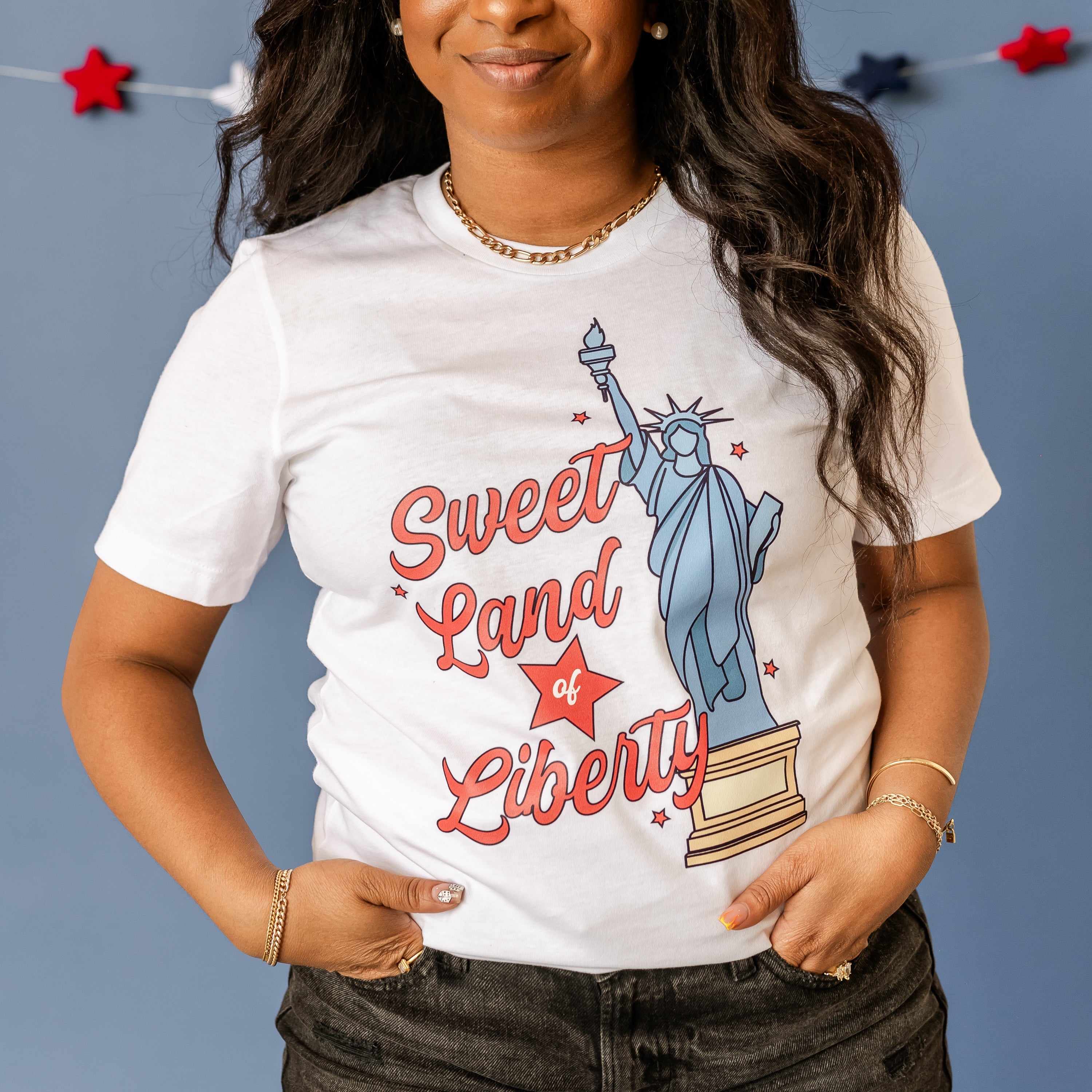 Sweet Land Of Liberty - Unisex Tee Little Mama Shirt Shop
