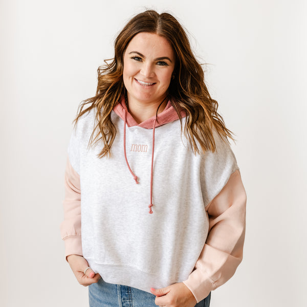 The Essential Crop Hoodie (Made Ya Blush - Mom)