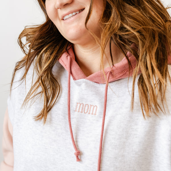 The Essential Crop Hoodie (Made Ya Blush - Mom)