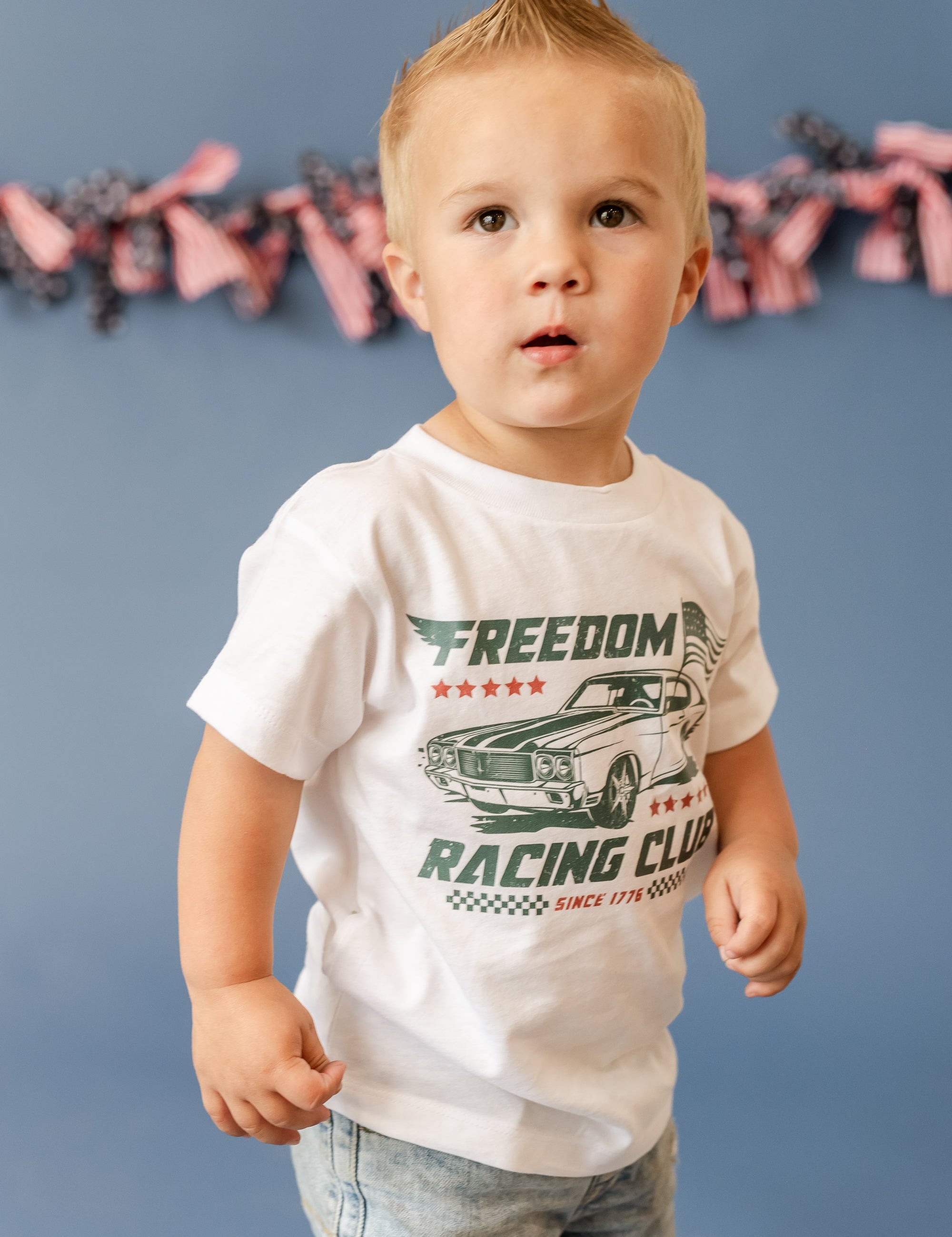 Freedom Racing Club - Child Tee Little Mama Shirt Shop