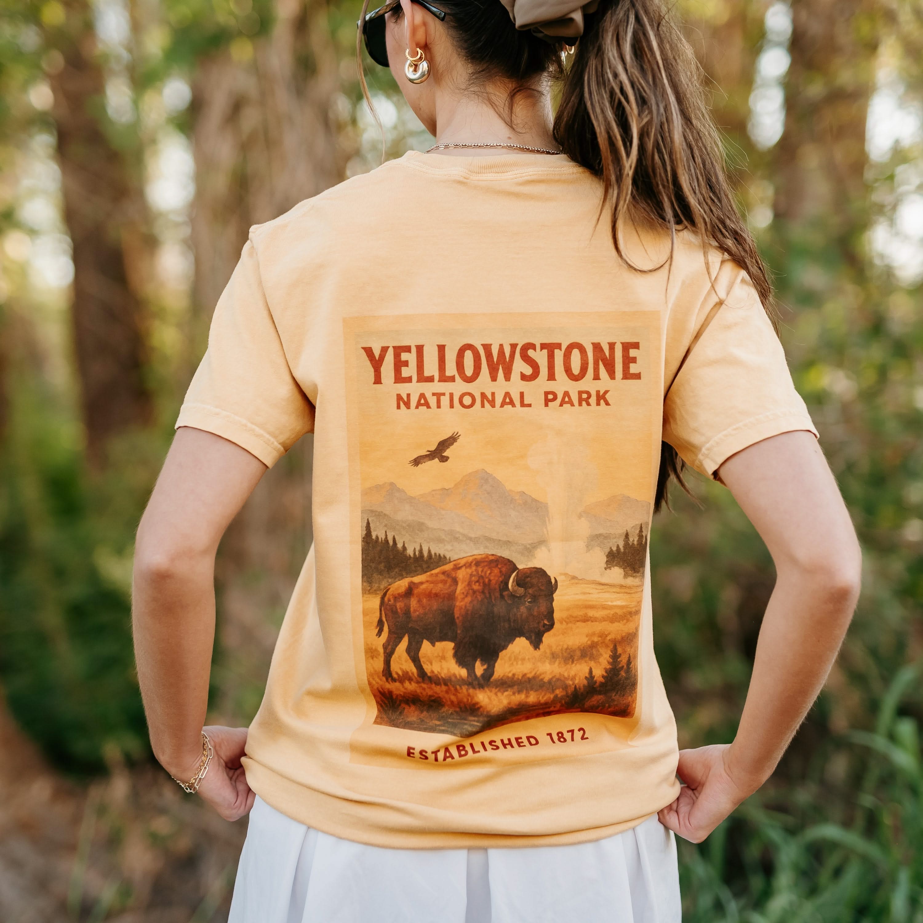 Yellowstone National Park - Comfort Colors Tee Little Mama Shirt Shop LLC