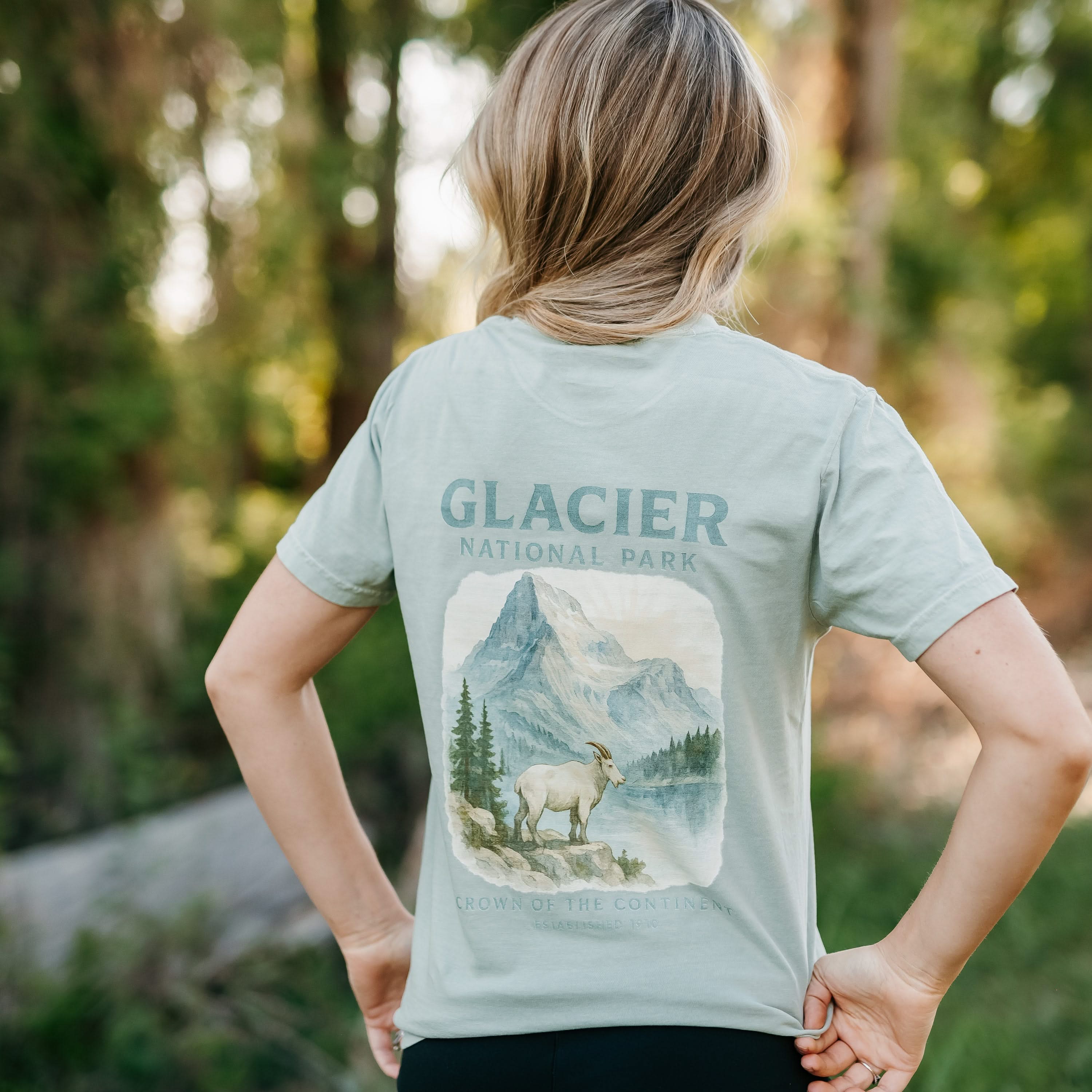 Glacier National Park - Comfort Colors Tee Little Mama Shirt Shop LLC
