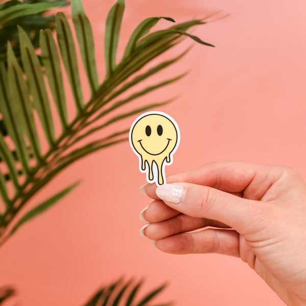 LMSS® STICKER - Melting Smiley (Light Yellow)