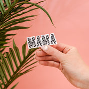 LMSS® STICKER - MAMA (Black and White Checkers) Little Mama Shirt Shop LLC