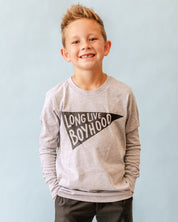 Long Live Boyhood - Child LONG SLEEVE Tee Little Mama Shirt Shop