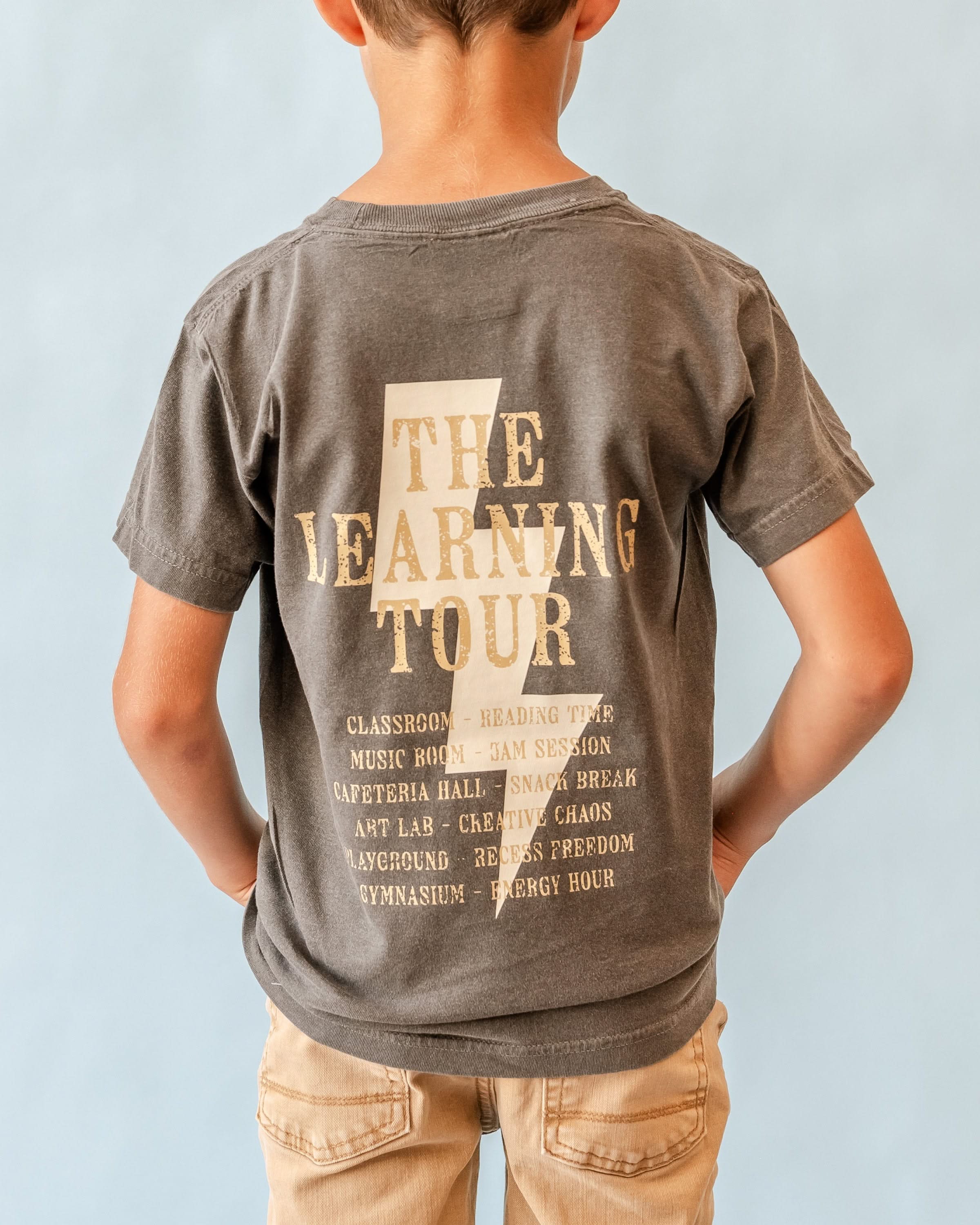 ABCD - The Learning Tour (f&b) - YOUTH Comfort Colors Tee Little Mama Shirt Shop