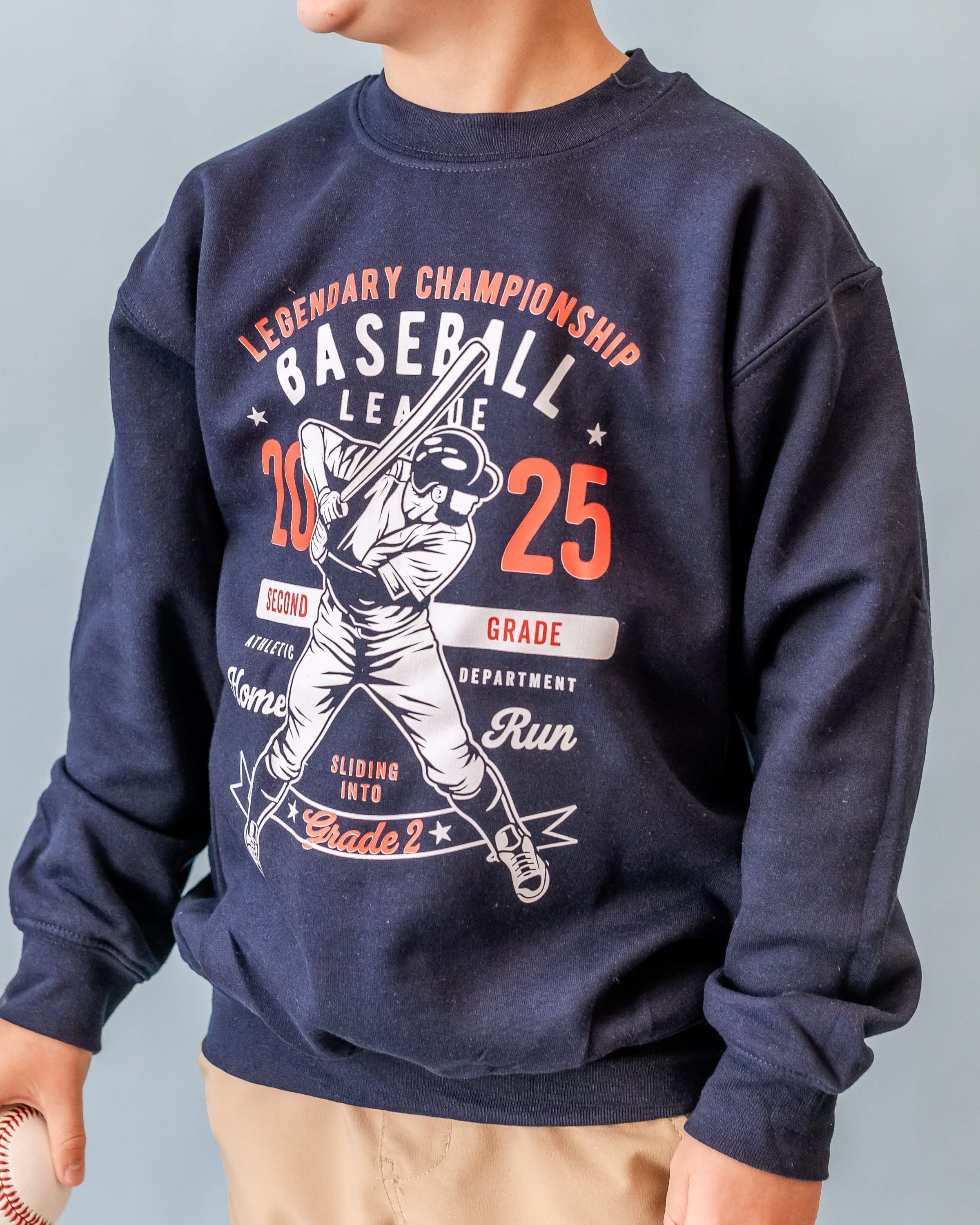 Legendary Baseball (Choose Your Grade) - Child Sweater Little Mama Shirt Shop