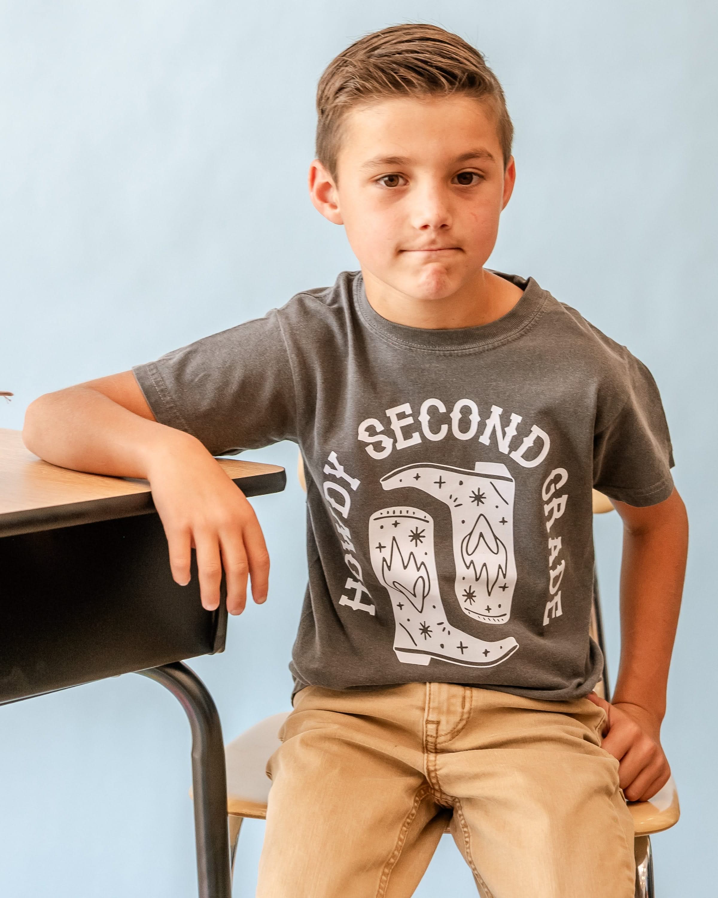 Howdy (Choose Your Grade) - YOUTH Comfort Colors Tee Little Mama Shirt Shop