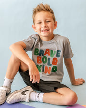 Brave Bold Kind - YOUTH Comfort Colors Tee Little Mama Shirt Shop
