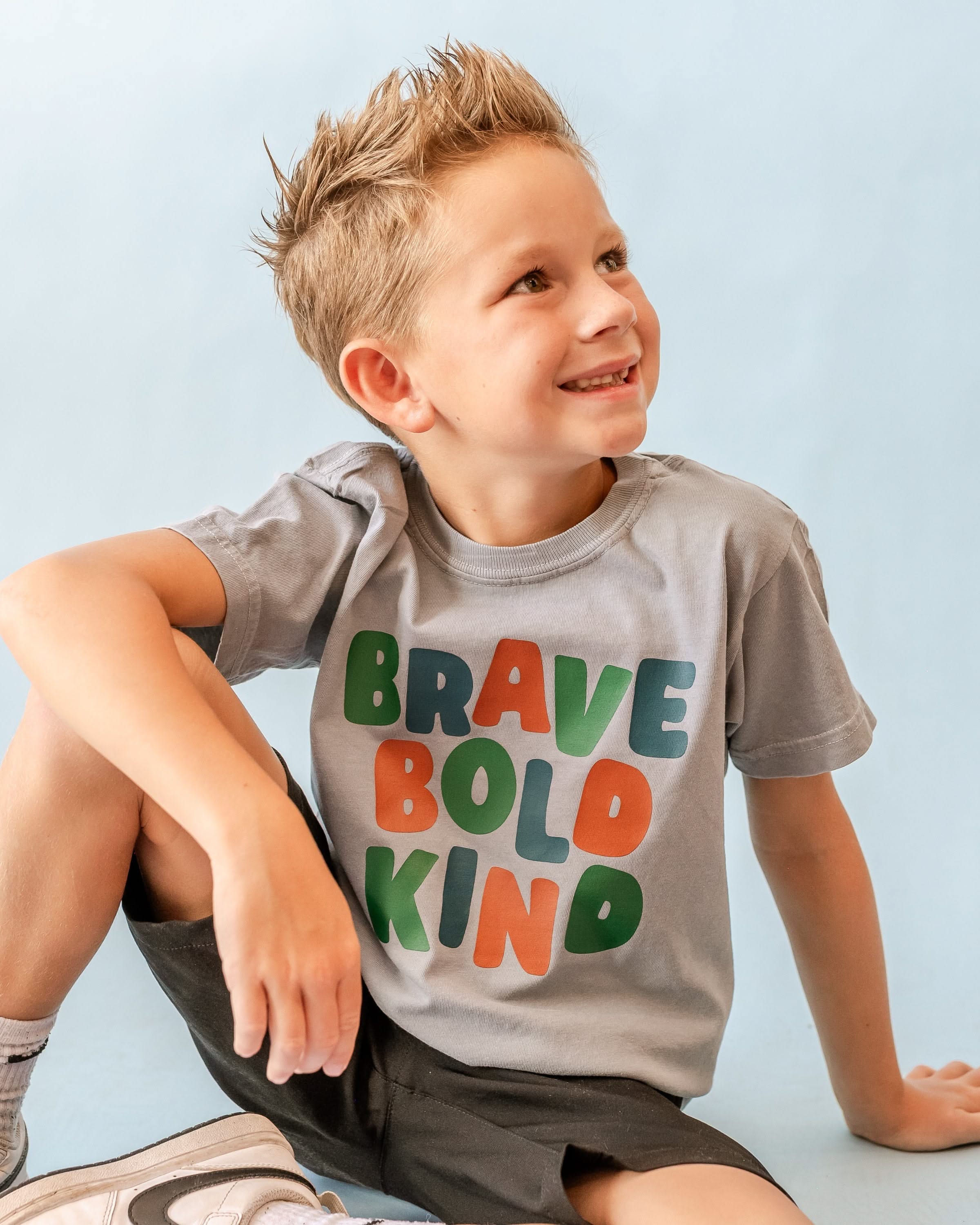 Brave Bold Kind - YOUTH Comfort Colors Tee Little Mama Shirt Shop