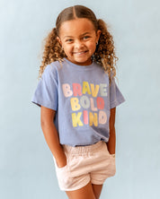 Brave Bold Kind - YOUTH Comfort Colors Tee Little Mama Shirt Shop