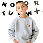 EMBROIDERED - SCHOOL PUP - Child Sweater Little Mama Shirt Shop