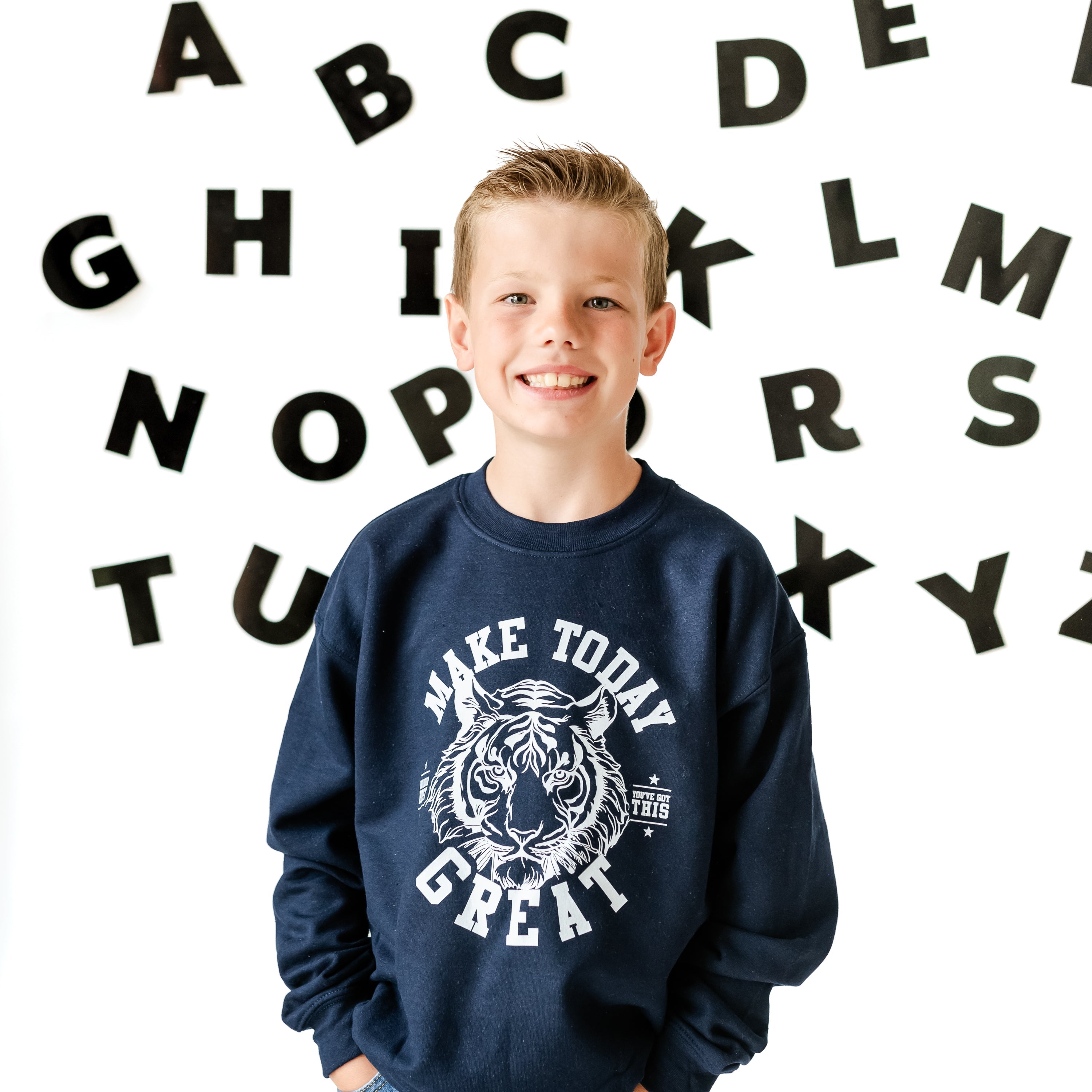 Make Today Great - TIGER - Child Sweater Little Mama Shirt Shop