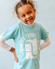 Howdy (Choose Your Grade) - YOUTH Comfort Colors Tee Little Mama Shirt Shop