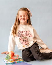 Smart Girls Club - Heathered Natural - Child Sweater Little Mama Shirt Shop