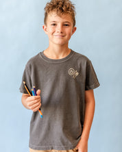 You Belong Here - Smiley and Supplies (pf&b) - YOUTH Comfort Colors Tee Little Mama Shirt Shop