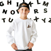 EMBROIDERED - SCHOOL PUP - Child Sweater Little Mama Shirt Shop