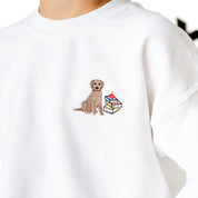 EMBROIDERED - SCHOOL PUP - Child Sweater Little Mama Shirt Shop