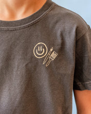 You Belong Here - Smiley and Supplies (pf&b) - YOUTH Comfort Colors Tee Little Mama Shirt Shop