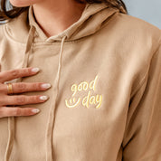 Embroidered/Printed - GOOD DAY HOODIE - Adult Pigment Little Mama Shirt Shop LLC