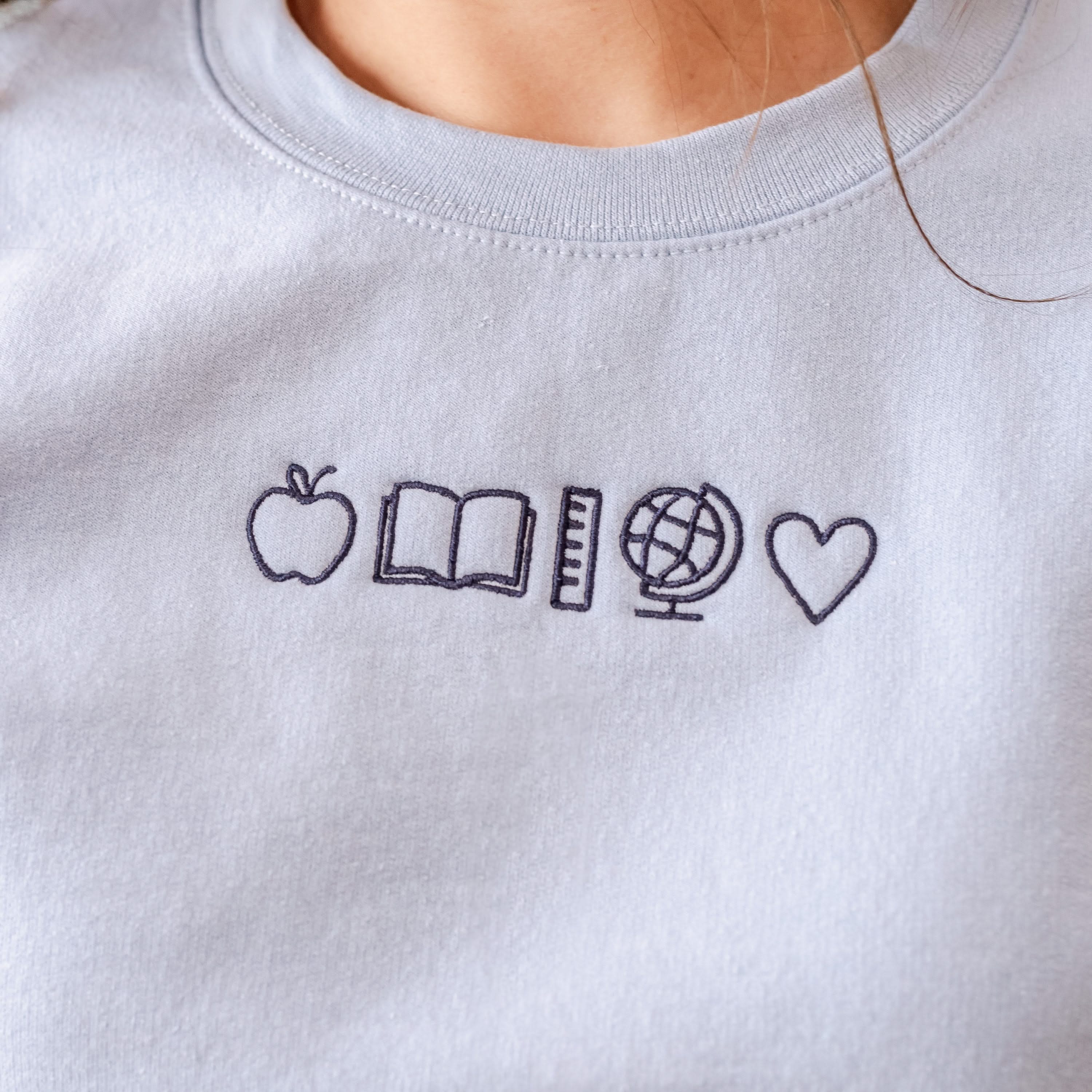 Embroidered BASIC Fleece - 5 School Things Little Mama Shirt Shop LLC