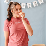 Embroidered Comfort Colors Tee - 5 School Things Little Mama Shirt Shop