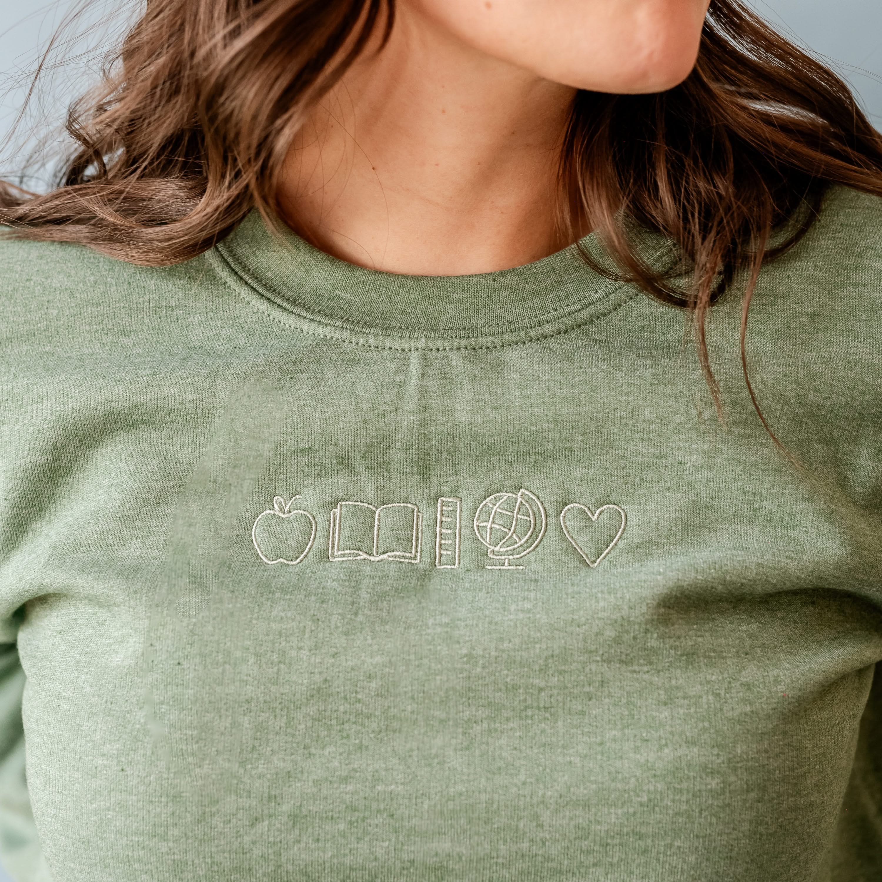 Embroidered BASIC Fleece - 5 School Things Little Mama Shirt Shop LLC