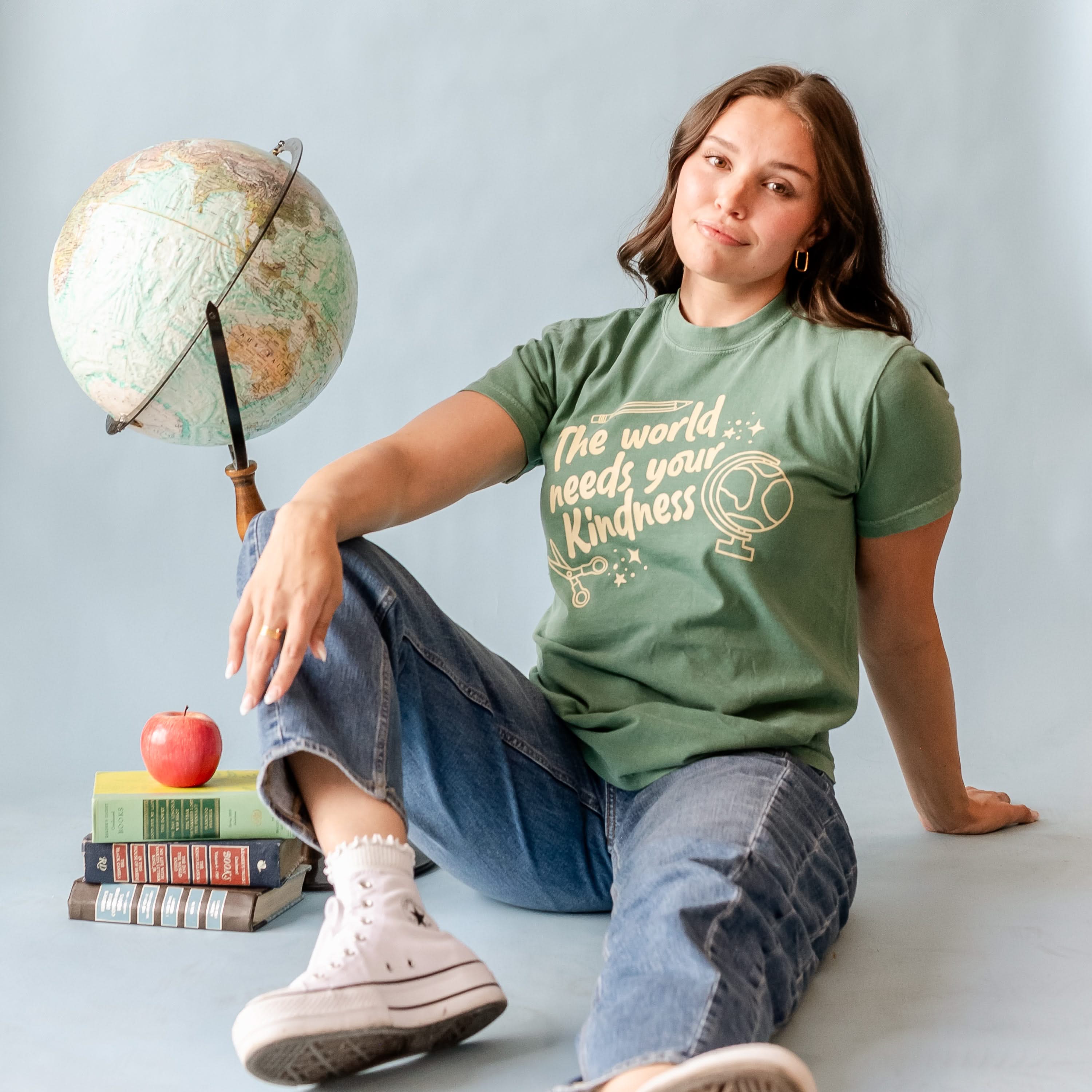 The World Needs Your Kindness - Comfort Colors Tee Little Mama Shirt Shop