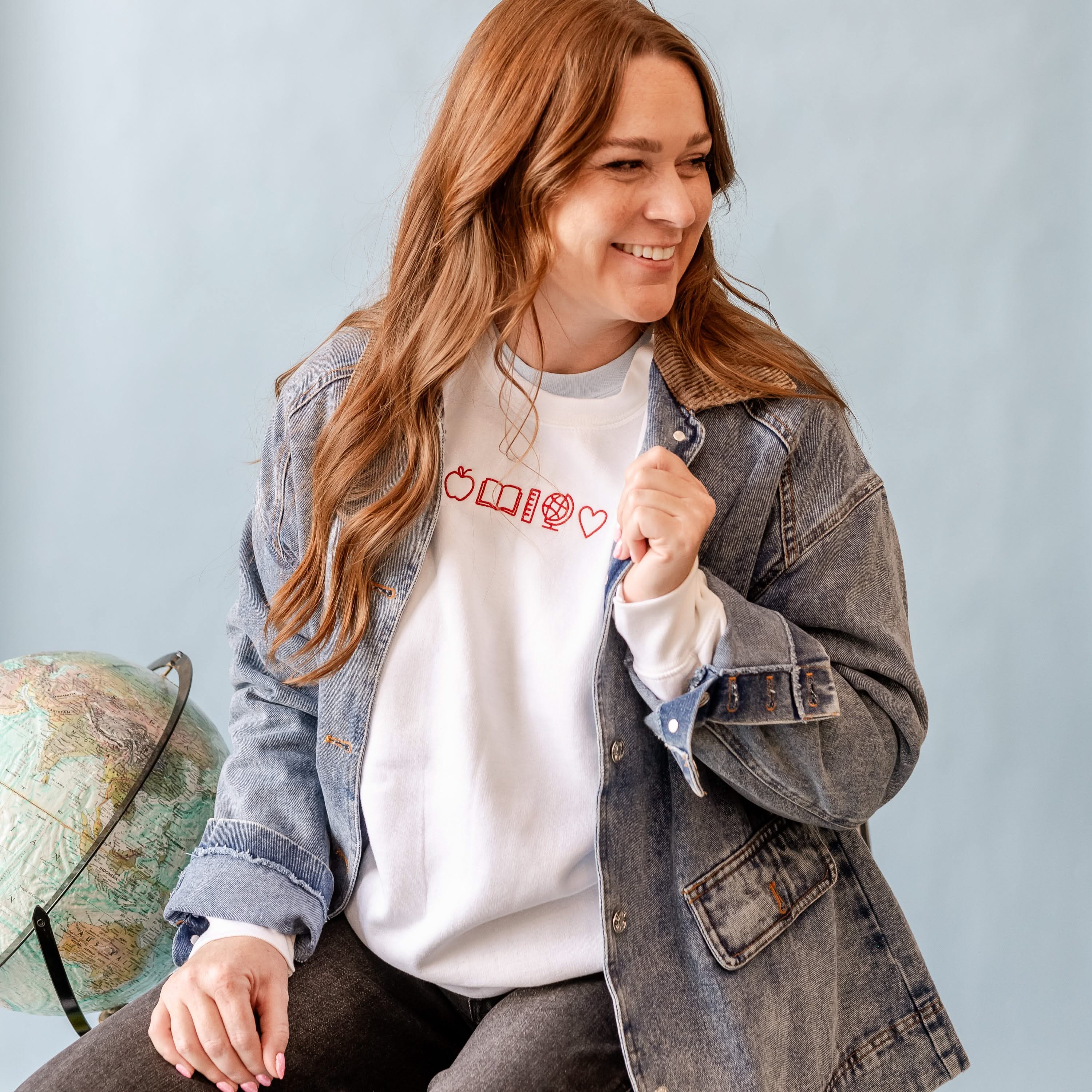 Embroidered BASIC Fleece - 5 School Things Little Mama Shirt Shop LLC