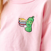 EMBROIDERED - BACK TO SCHOOL PICKLE - Child Sweater Little Mama Shirt Shop