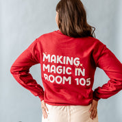 Making Magic in Room (Custom Name & Number) - (pf&b) - BASIC Fleece Little Mama Shirt Shop LLC