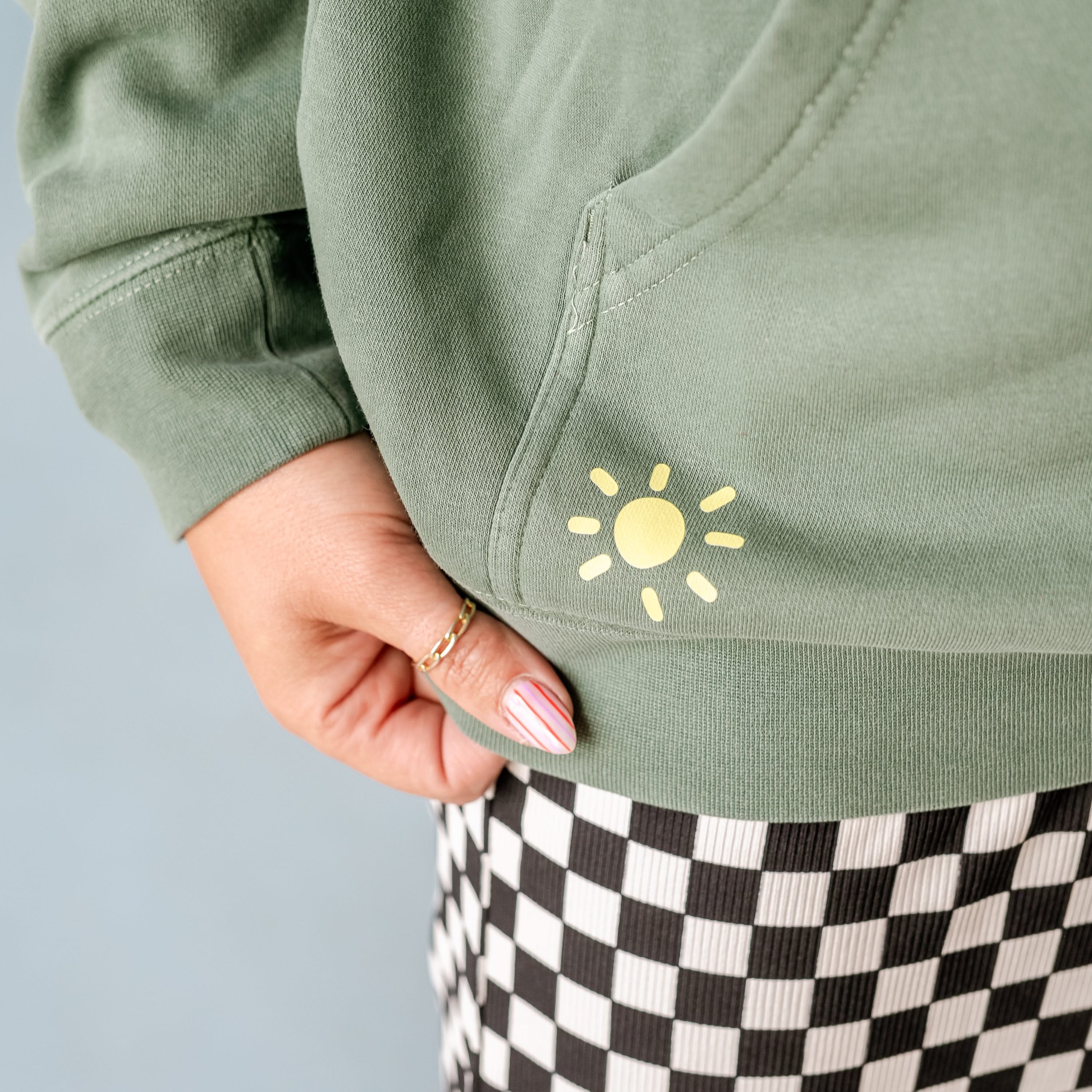 Embroidered/Printed - GOOD DAY HOODIE - Adult Pigment Little Mama Shirt Shop LLC