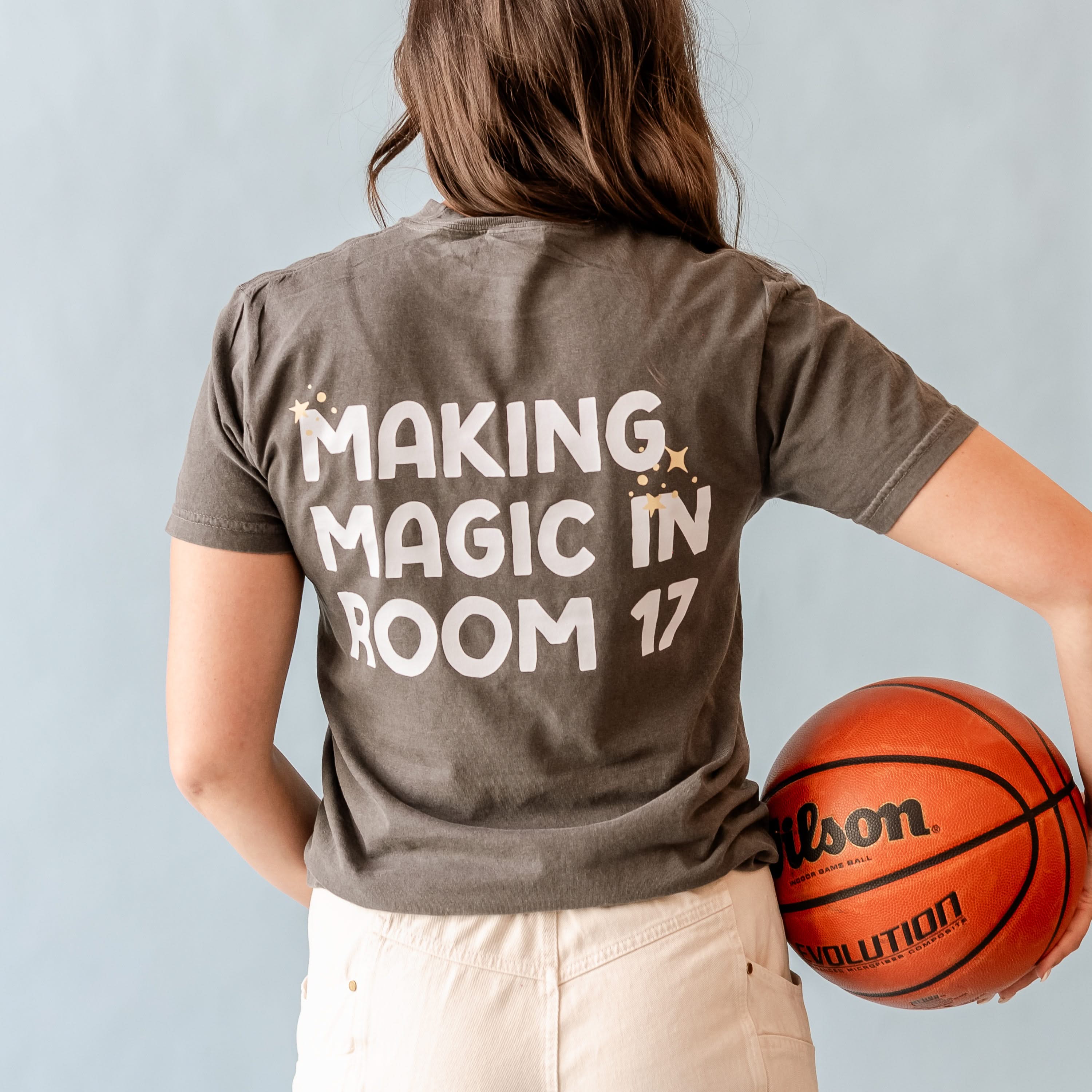 Making Magic in Room (Custom Name & Number) - (pf&b) - Comfort Colors Tee Little Mama Shirt Shop