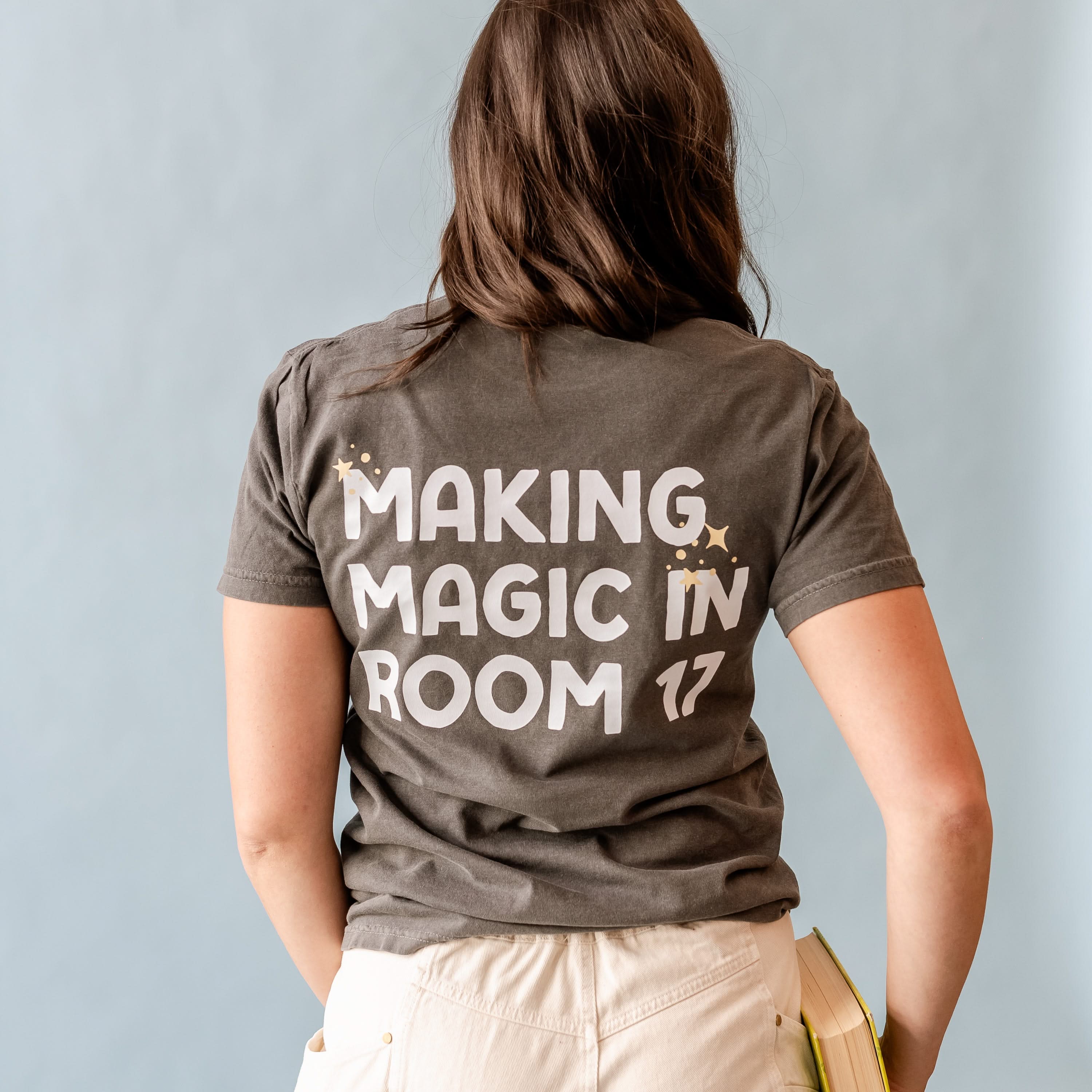 Making Magic in Room (Custom Name & Number) - Comfort Colors Tee Little Mama Shirt Shop