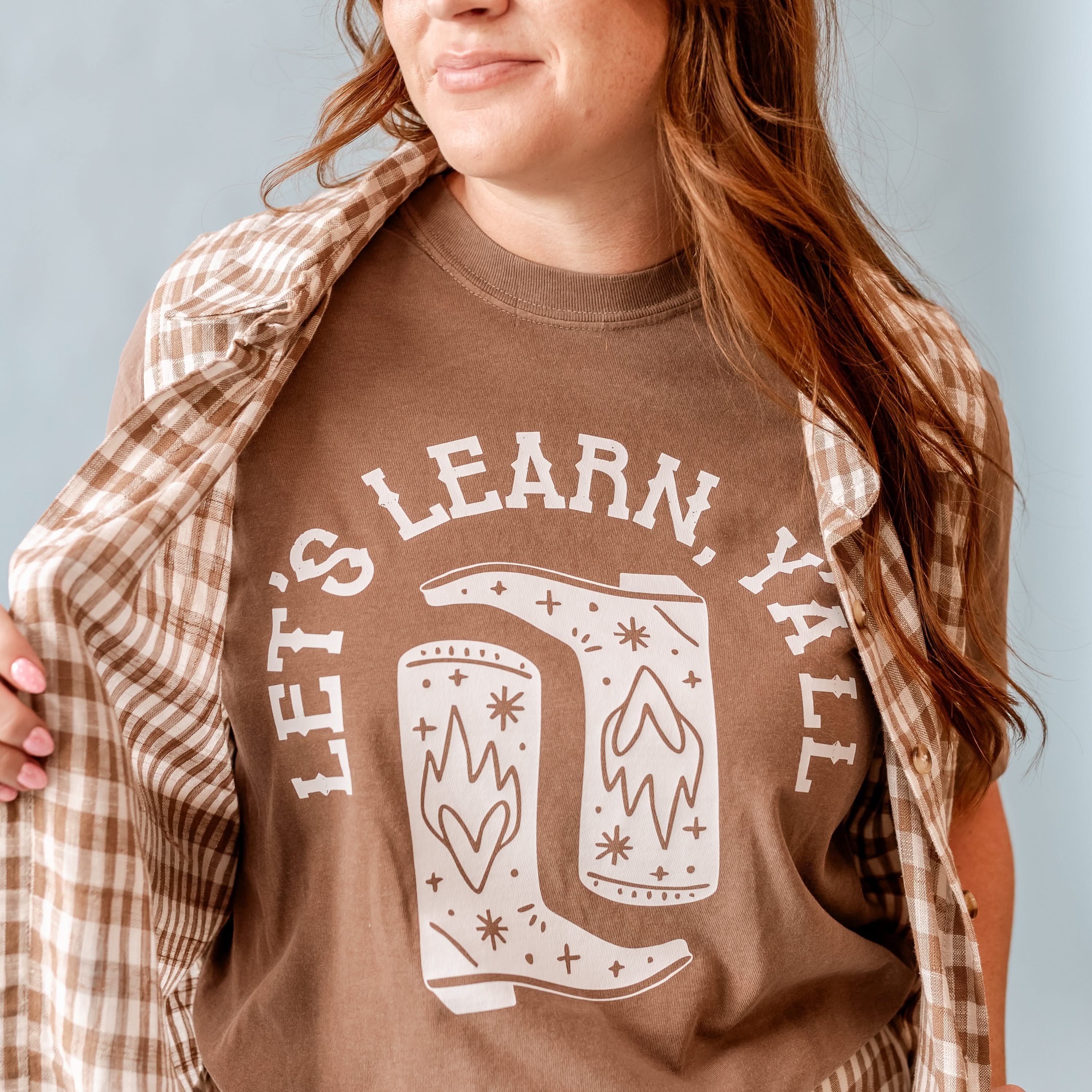 Let's Learn Ya'll - Comfort Colors Tee Little Mama Shirt Shop