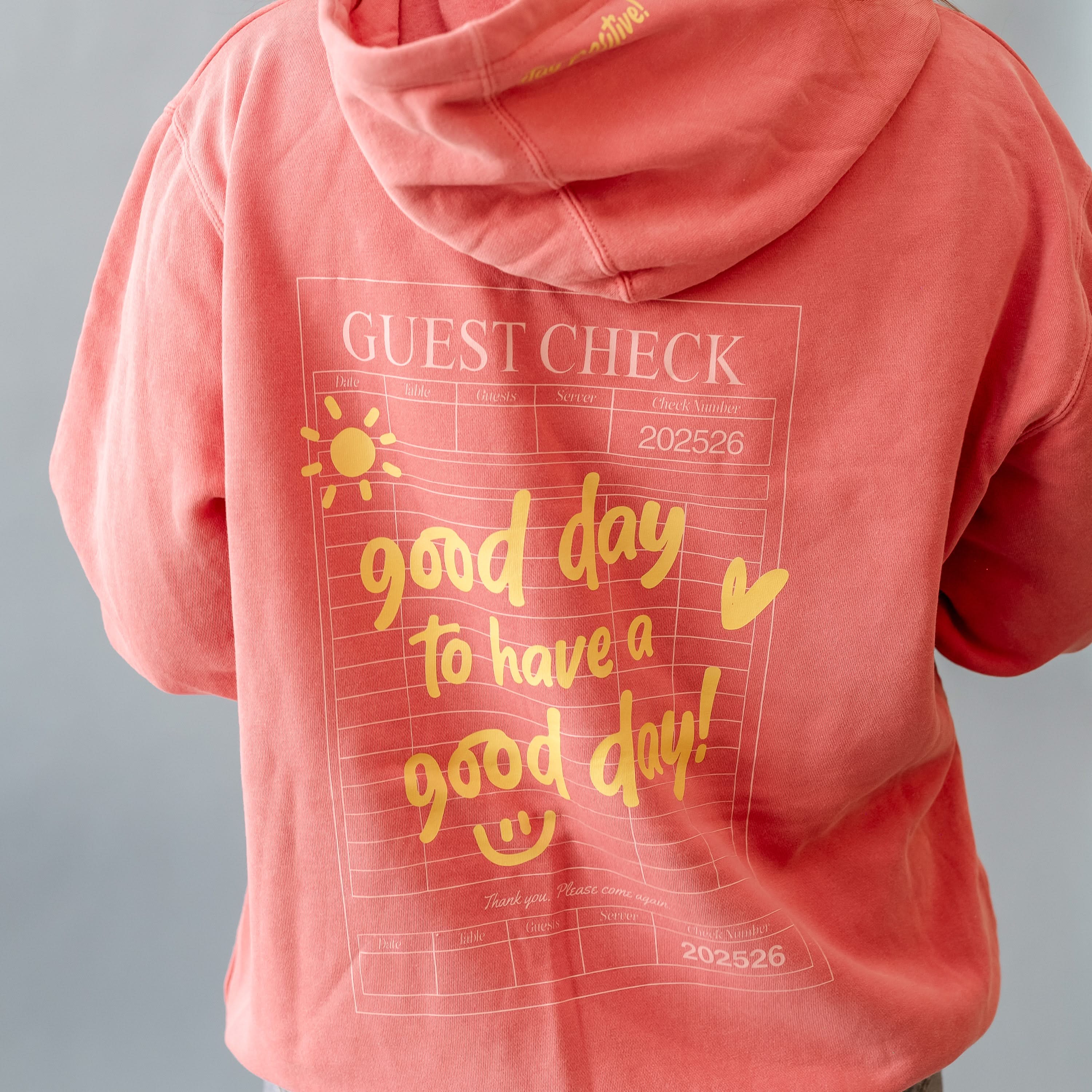 Embroidered/Printed - GOOD DAY HOODIE - Adult Pigment Little Mama Shirt Shop LLC