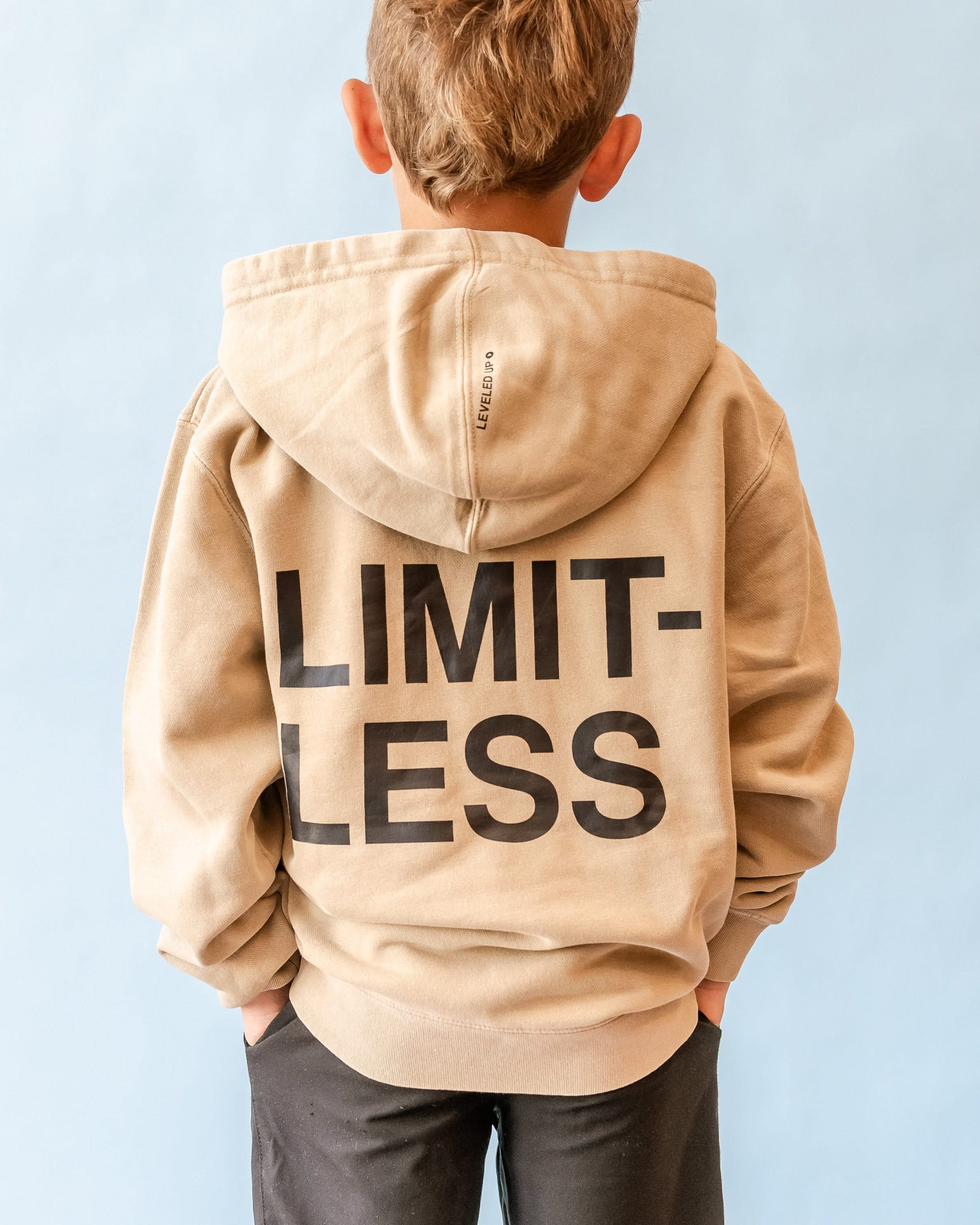 Embroidered/Printed - BUILT BRAVE HOODIE - Youth Pigment Little Mama Shirt Shop LLC