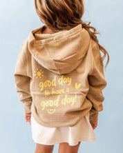 Embroidered/Printed - GOOD DAY HOODIE - Youth Pigment Little Mama Shirt Shop LLC