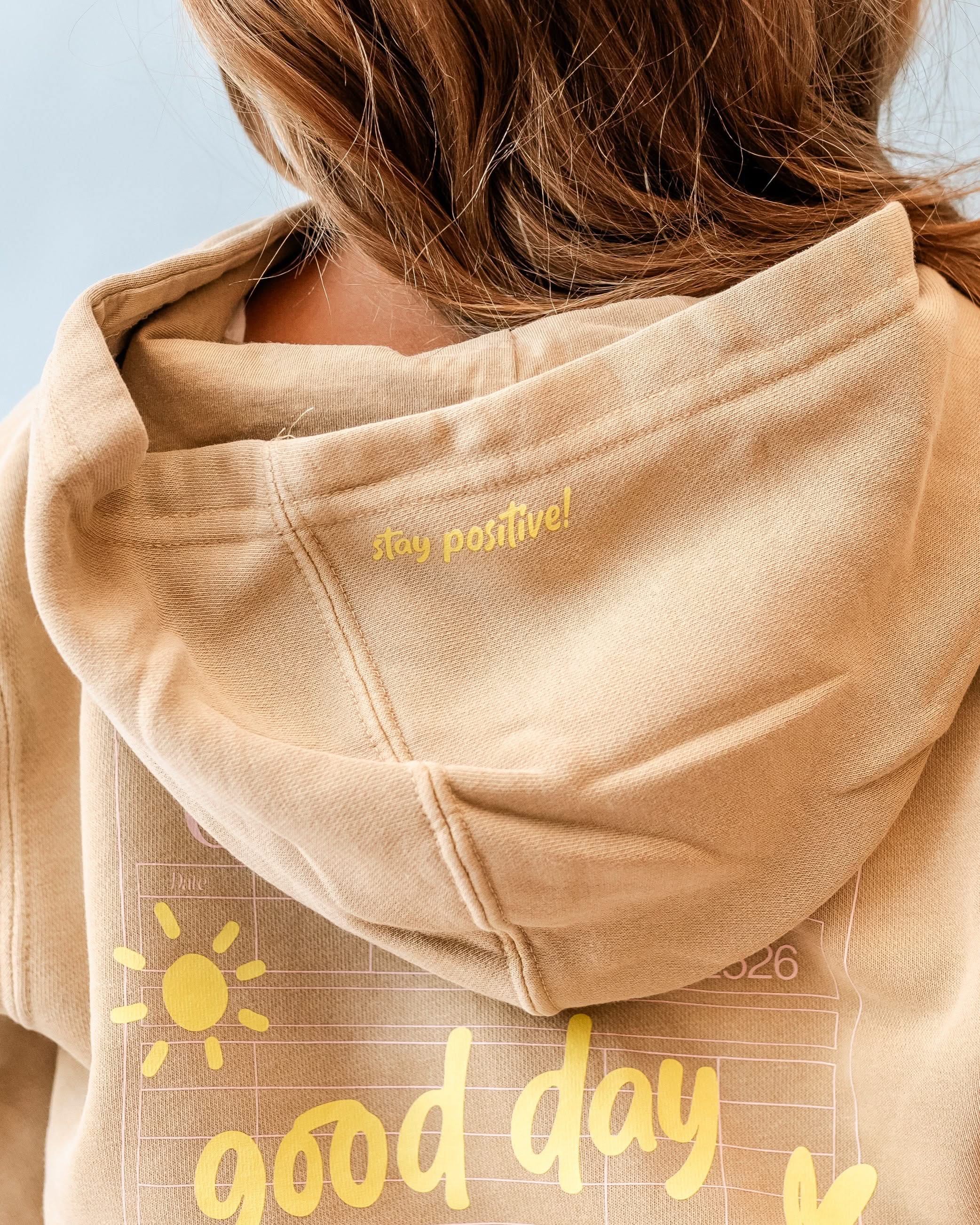 Embroidered/Printed - GOOD DAY HOODIE - Youth Pigment Little Mama Shirt Shop LLC