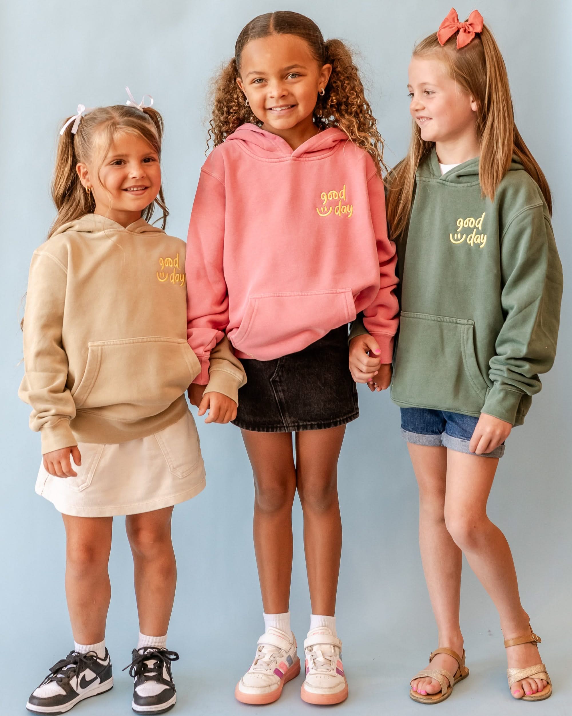 Embroidered/Printed - GOOD DAY HOODIE - Youth Pigment Little Mama Shirt Shop LLC