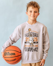 Legendary Basketball (Choose Your Grade) - Gray Child Sweater Little Mama Shirt Shop