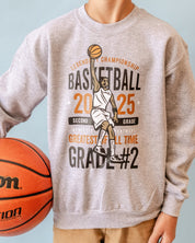 Legendary Basketball (Choose Your Grade) - Gray Child Sweater Little Mama Shirt Shop