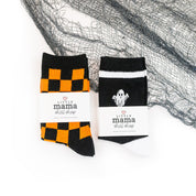 LMSS® CREW SOCKS - Friendly Ghost - Child Size Little Mama Shirt Shop