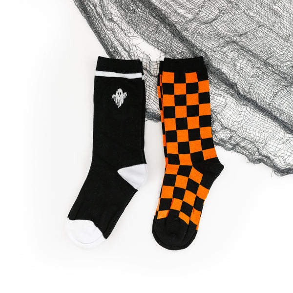 Pack of 2 Halloween LMSS® CREW SOCKS - Adult Size
